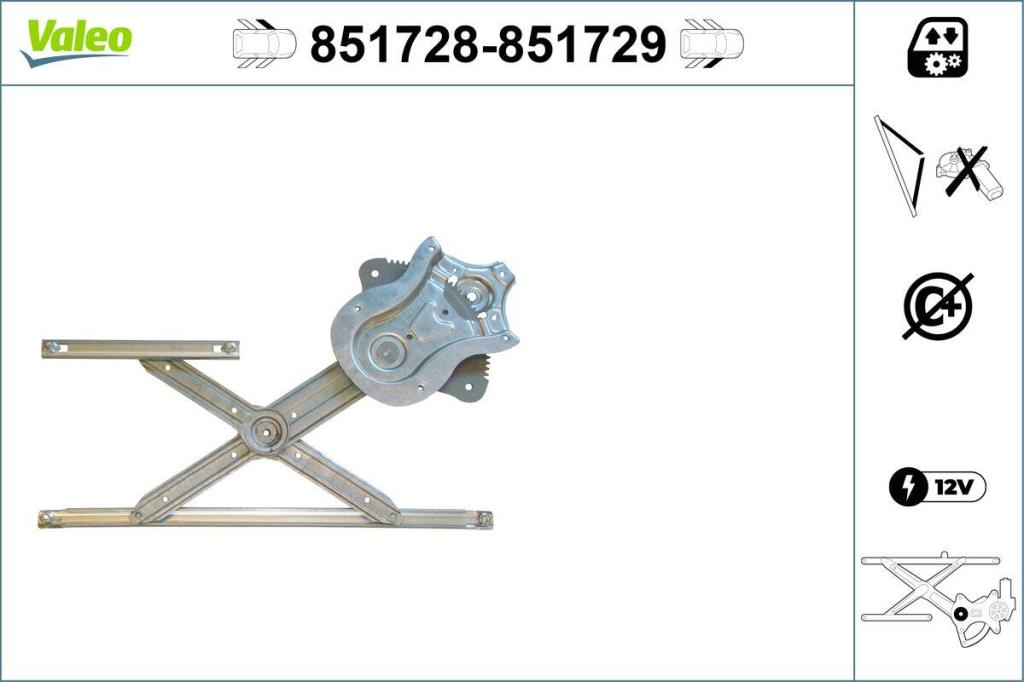 Elevador de vidro VALEO 851728